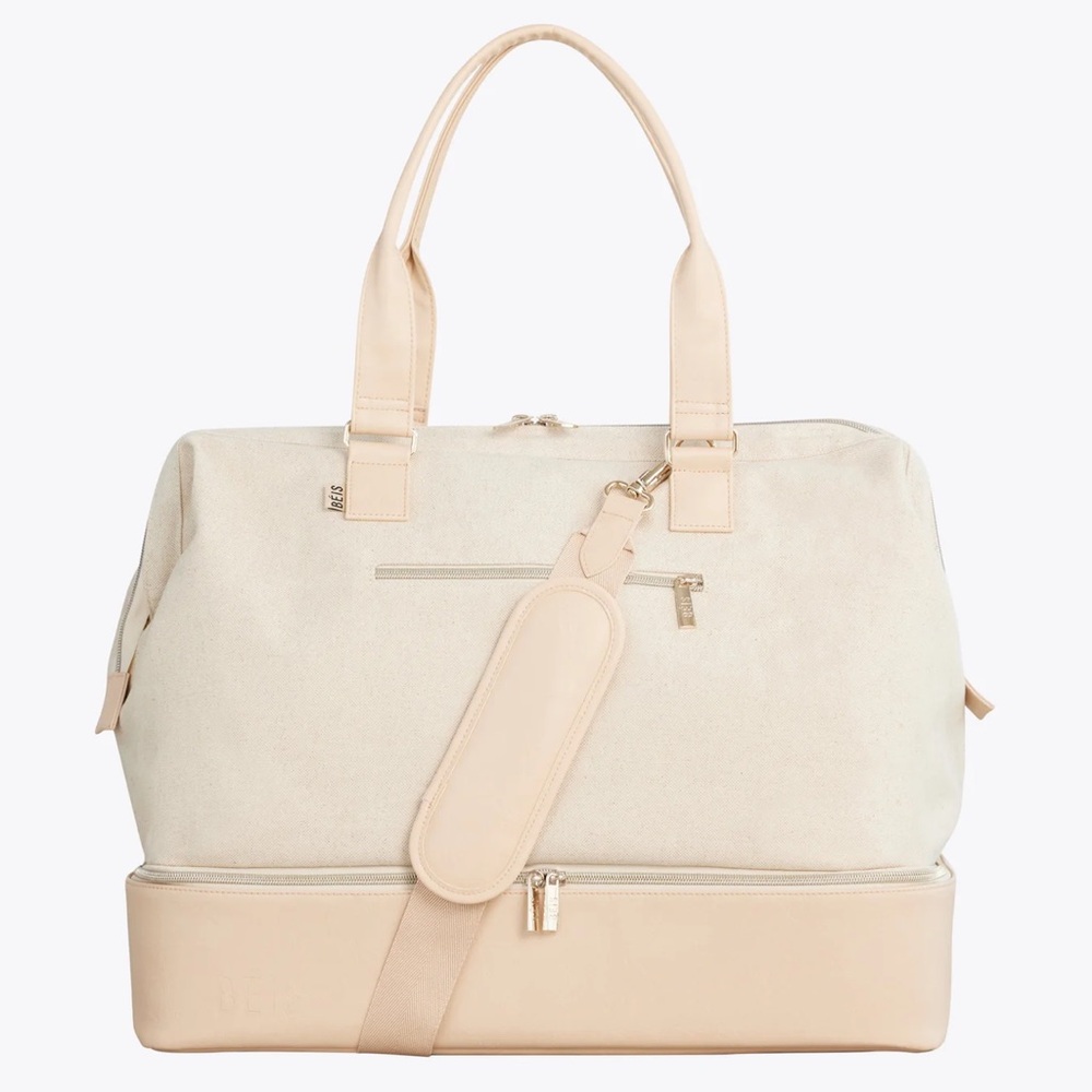 BEIS Weekender Bag in Beige